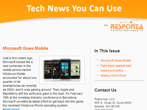 Responza Newsletter